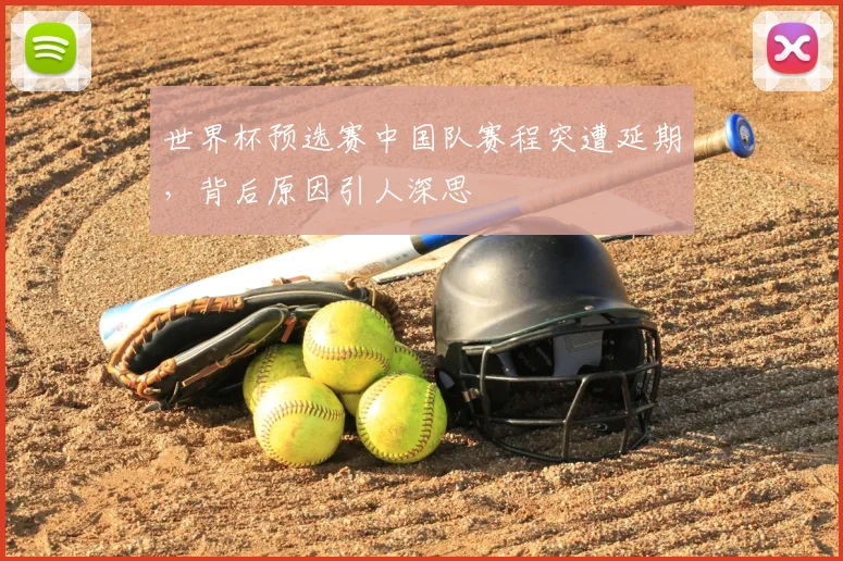 世界杯预选赛中国队赛程突遭延期,背后原因引人深思
